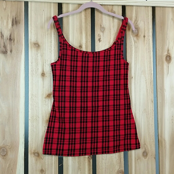 Ruff Hewn Tops - Ruff Hewn Tank Top Plaid NWOT